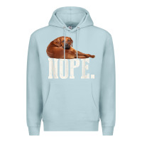 Blue Mist nope lazy rhodesian ridgeback t shirt dog lover gift tee Premium Hoodie - linhVisuals