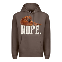 Coffee nope lazy rhodesian ridgeback t shirt dog lover gift tee Premium Hoodie - linhVisuals