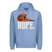 Colony Blue nope lazy rhodesian ridgeback t shirt dog lover gift tee Premium Hoodie - linhVisuals