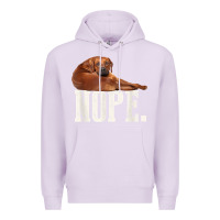 Lilac nope lazy rhodesian ridgeback t shirt dog lover gift tee Premium Hoodie - linhVisuals