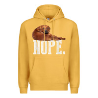 Mustard nope lazy rhodesian ridgeback t shirt dog lover gift tee Premium Hoodie - linhVisuals