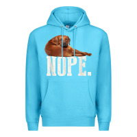 Ocean Blue nope lazy rhodesian ridgeback t shirt dog lover gift tee Premium Hoodie - linhVisuals