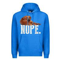 True Royal nope lazy rhodesian ridgeback t shirt dog lover gift tee Premium Hoodie - linhVisuals