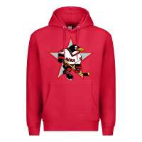 Cardinal Red Penguin 1990's Russian Premium Hoodie - linhVisuals