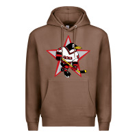 Chestnut Red Penguin 1990's Russian Premium Hoodie - linhVisuals