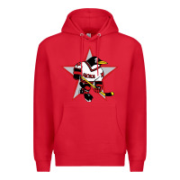 Red Red Penguin 1990's Russian Premium Hoodie - linhVisuals