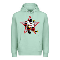 Seafoam Red Penguin 1990's Russian Premium Hoodie - linhVisuals