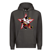 Smoke Red Penguin 1990's Russian Premium Hoodie - linhVisuals