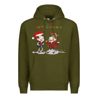 Army Green gravity falls merry christmas amino Premium Hoodie - linhVisuals