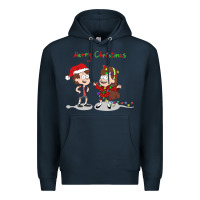 Navy gravity falls merry christmas amino Premium Hoodie - linhVisuals