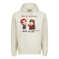 Oatmeal Heather gravity falls merry christmas amino Premium Hoodie - linhVisuals
