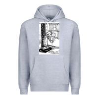 Heather Grey calvin Premium Hoodie - linhVisuals