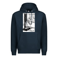 Navy calvin Premium Hoodie - linhVisuals