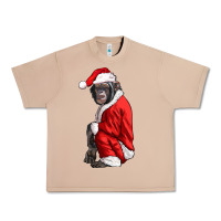 Burro Chimpanzee With Santa Clothes Urban Heavy Tee - LillyAllenDesigns
