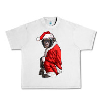 Lunar Rock Chimpanzee With Santa Clothes Urban Heavy Tee - LillyAllenDesigns