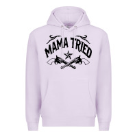 Lilac mama tried guns Premium Hoodie - linhVisuals