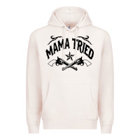 Pale Pink mama tried guns Premium Hoodie - linhVisuals