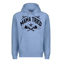 Colony Blue mama tried guns Premium Hoodie - linhVisuals
