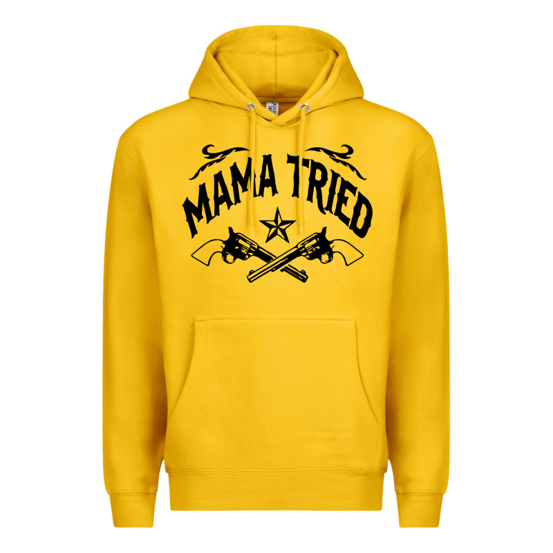Mama Tried Guns Premium Hoodie by linhVisuals | Teevron