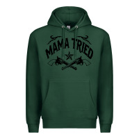 Sports Green mama tried guns Premium Hoodie - linhVisuals