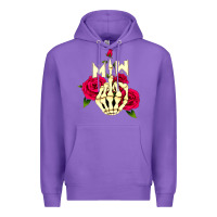 Purple motionless in white Premium Hoodie - linhVisuals
