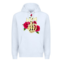White motionless in white Premium Hoodie - linhVisuals