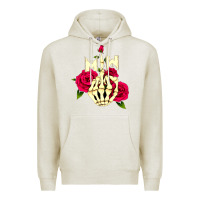 Oatmeal Heather motionless in white Premium Hoodie - linhVisuals