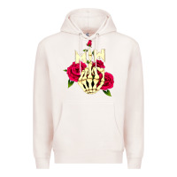 Pale Pink motionless in white Premium Hoodie - linhVisuals