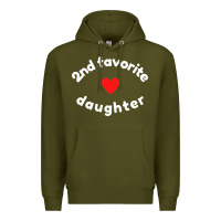Army Green funny 2nd second child   daughter for 2nd favorite kid sweatshirt Premium Hoodie - linhVisuals