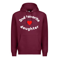 Burgundy funny 2nd second child   daughter for 2nd favorite kid sweatshirt Premium Hoodie - linhVisuals