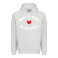 Dove Grey funny 2nd second child   daughter for 2nd favorite kid sweatshirt Premium Hoodie - linhVisuals