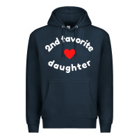 Navy funny 2nd second child   daughter for 2nd favorite kid sweatshirt Premium Hoodie - linhVisuals