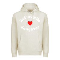 Oatmeal Heather funny 2nd second child   daughter for 2nd favorite kid sweatshirt Premium Hoodie - linhVisuals