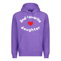 Purple funny 2nd second child   daughter for 2nd favorite kid sweatshirt Premium Hoodie - linhVisuals