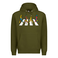Army Green beatl Premium Hoodie - linhVisuals
