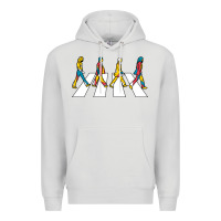 Dove Grey beatl Premium Hoodie - linhVisuals