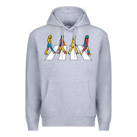 Heather Grey beatl Premium Hoodie - linhVisuals