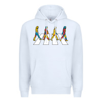 White beatl Premium Hoodie - linhVisuals