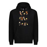 Black calvin Premium Hoodie - linhVisuals
