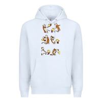 White calvin Premium Hoodie - linhVisuals
