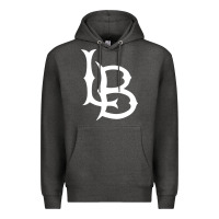 Charcoal Heather long beach state athletics Premium Hoodie - linhVisuals
