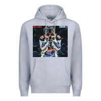 Heather Grey Juice shy Premium Hoodie - linhVisuals