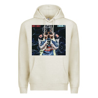 Oatmeal Heather Juice shy Premium Hoodie - linhVisuals
