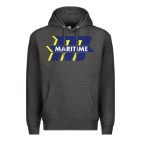 Charcoal Heather massachusetts maritime academy Premium Hoodie - linhVisuals