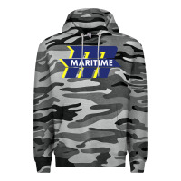 Slate Camo massachusetts maritime academy Premium Hoodie - linhVisuals