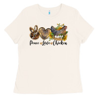 Bone peace love chicken Ladies Tee - LillyAllenDesigns