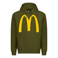 Army Green donalds food Premium Hoodie - linhVisuals