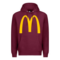Burgundy donalds food Premium Hoodie - linhVisuals