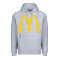 Heather Grey donalds food Premium Hoodie - linhVisuals