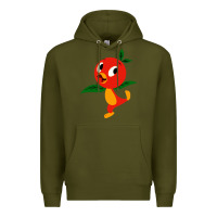 Army Green orange bird Premium Hoodie - linhVisuals